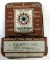 Antique Smith-Wallace Great Shoe House Owosso, Michigan Tin Advertising Match Holder