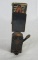 Antique Bronze Cigar Cutter/ Matchbox Holder 5.5