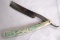 Antique Yankee Cutlery (Germany) Straight Razor- Celluloid Handle w/ Nude