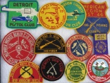 Excellent Lot (9) Antique Firearm/ Shooting/ Sportsmen Patches