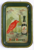 Antique Red Raven for Headache & Indigestion Tin Litho Tip Tray