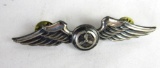 WWII Era Sterling Silver US Civil Air Patrol Wings Pin