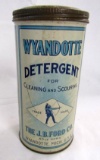 Antique Wyandotte Detergent Tin Cleanser Can ( Wyandotte, Michigan)