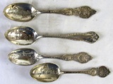 (4) 1904 St. Louis Worlds Fair Sterling Silver Spoons
