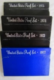 1972, 1973, 1974, 1975 US Mint Proof Sets