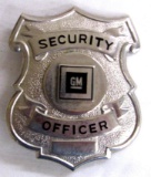 Vintage General Motors GM Plant Security Chest Badge