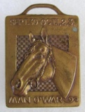 1929 Man O ' War Race Horse Watch Fob/ American Legion