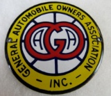 Antique General Automobile Owners Association Porcelain Enamled Grill Badge