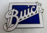 Antique Buick Porcelain Enameled Automobile Grill/ Radiator Badge