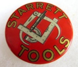 Antique Starrett Tools Advertising Pocket Mirror 2.25