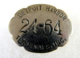 Antique Detroit Harbor Terminals Employee Badge