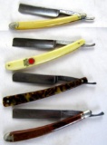 (4) Antique Straight Razors- Fromm Bros. Germany, J.S. Holler Germany, Wilbert Chicago, Geneva New