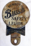 Antique Buick Safety Legion Metal License Plate Topper