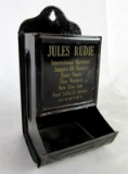 Antique Jules Rudie- Ford, New Idea, Internaional Dealers Tin Match Safe