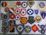 Grouping of (28) Sewn Patches Mostly Military