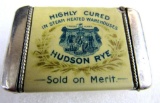 Rare Antique Hudson Rye Whiskey Metal/ Celluloid Match Safe Lake Odessa, Michigan