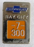 Antique Original Chevrolet Bay City Employee Worker Badge