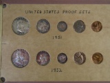 1951 & 1952 US Mint Proof Sets