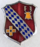Antique 1940's Buick Cloisonne Enameled Automobile Grill Badge Emblem