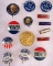 Group of Antique Political Pins Harding, Coolidge, Herbert Hoover
