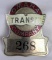 Excellent Antique Omaha Transit Company Cloissonne Enameled Badge