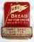 Antique A.B.C. Bread Tin Advertising Match Holder/ Safe