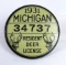1931 Michigan Resident Deer Hunting License Badge