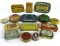 Grouping of Antique Small Tins- Medicine, Salve, Solder, General Store, Apothecary