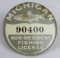 1930 Michigan Non-Resident Trout Fishing License Badge