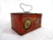 Antique Just Suits Tobacco Lunchbox Style Tin