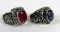 (2) UAW Local 599 25 Year Rings (1 is Sterling Silver)