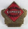 Excellent Antique Railway Express Agency Cloisonne Worker/ Employee Badge