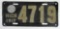 1917 Michigan 4-Digit License Plate w/ Original Seal