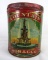 Antique Fountain Tobacco Cannister Tin- Great Graphics!