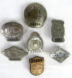 Lot (6) Different 1920's Michigan Chauffeur Badges