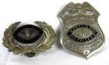 Antique National Distillers Security Hat & Chest Badge