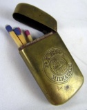 Antique (Pre-Prohibition Era) Pabst Beer Brass Match Safe