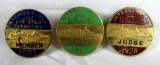 1925, 1927, 1928 International Livestock Exposition Badges (Member & Judge)