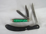 (2) Contemporary John Deere Folding Knives- Buck, Solingen