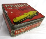 Antique Penn's Quality Tobacco Flat Tin