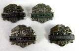 (4) Antique/ Vintage Teamsters Badges (All from Different Locals)