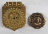 Antique 1936 Radio Orphan Annie Decoder Badge & Membership Pin