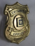 Vintage General Motors Security Officer Badge