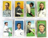 Lot (8) Original 1909 T-206 & T-205 Tobacco Baseball Cards