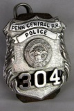 Excellent Antique Penn Central Railroad Police Badge