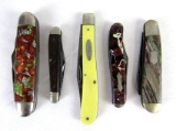Lot (5) Antique Folding/ Pocket Knives Case, Camillus, Imperial, Iroquois