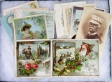 Lot (13) Antique Victorian Trade Cards all Woolson Spice/ Lion Coffee
