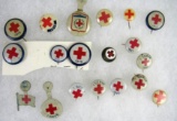 Grouping of Antique WWI Red Cross Pins