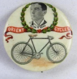 Antique Orient Cycles Advertising Celluloid Pinback 1.25
