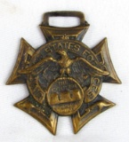1917-1918 WWI Veterans Watch Fob Copper Country Michigan